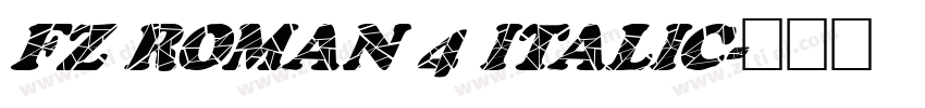 FZ ROMAN 4 ITALIC字体转换